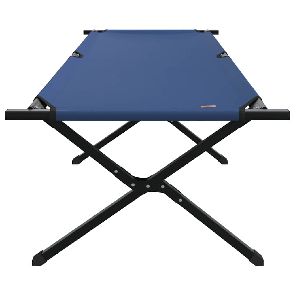 vidaXL Folding Camping Bed 2 pcs Blue 210 x 80 x 46 cm Oxford fabric