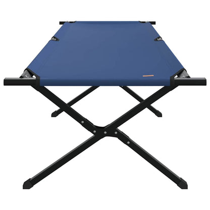 vidaXL Folding Camping Bed 2 pcs Blue 210 x 80 x 46 cm Oxford fabric