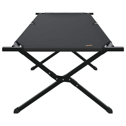 vidaXL Folding Camping Bed 2 pcs Black 210 x 80 x 46 cm Oxford fabric
