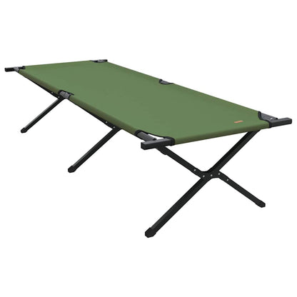 vidaXL Folding Camping Bed 2 pcs Green 210 x 80 x 46 cm Oxford fabric