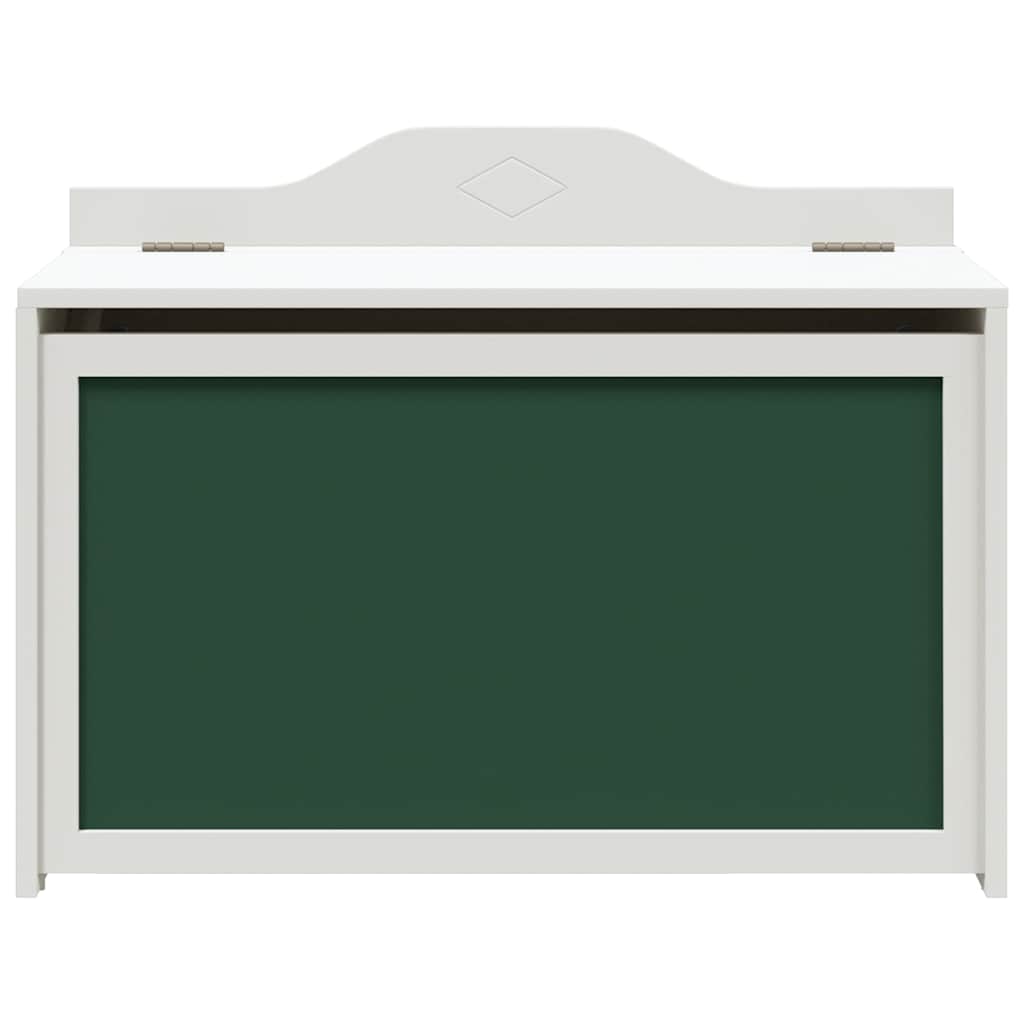 vidaXL Box with Storage and Chalkboard Front with Storage ROROS White