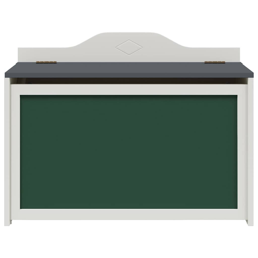 vidaXL Box with Storage and Chalkboard Front ROROS Grey and White