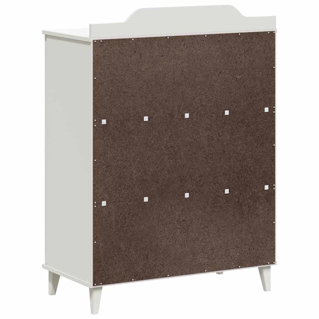 vidaXL Cabinet with Two Doors and Chalkboard Front ROROS White
