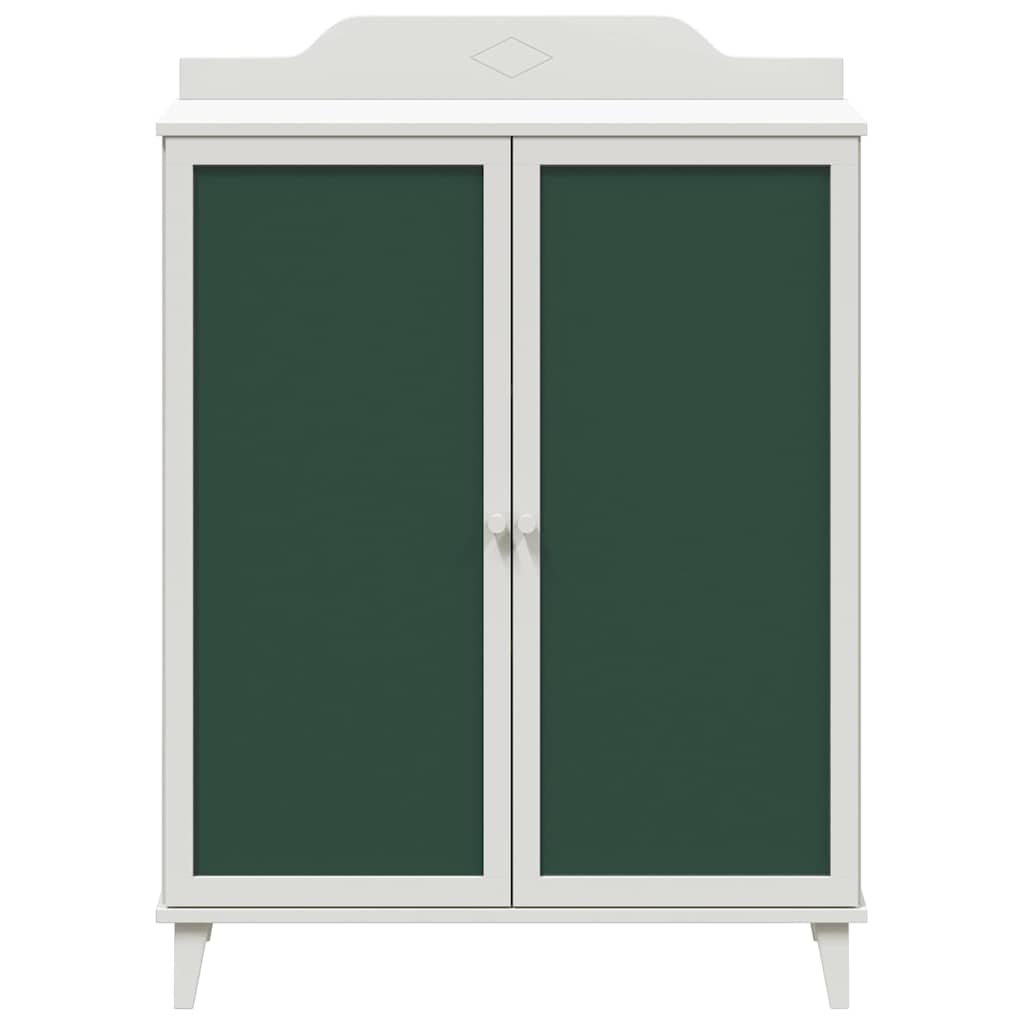 vidaXL Cabinet with Two Doors and Chalkboard Front ROROS White