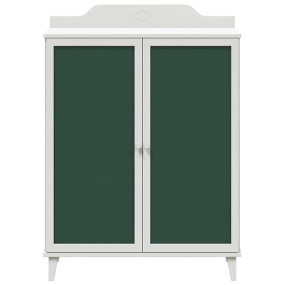 vidaXL Cabinet with Two Doors and Chalkboard Front ROROS White