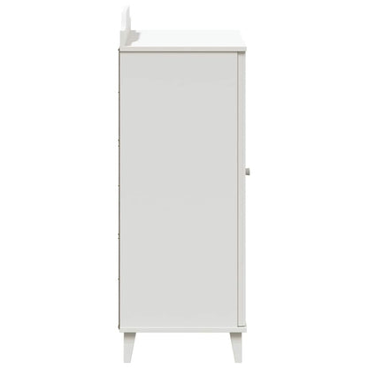 vidaXL Cabinet with Two Doors and Chalkboard Front ROROS White