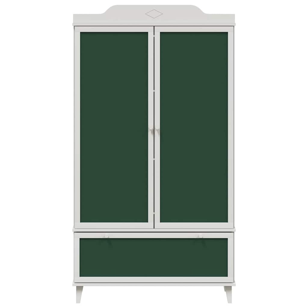 vidaXL Chalkboard Wardrobe with Drawer ROROS White 90 x 45 x 165 cm
