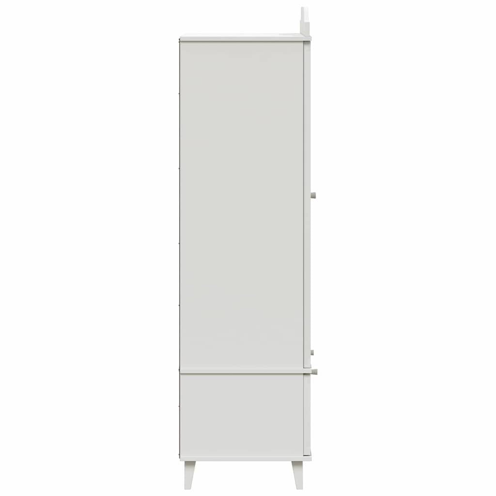 vidaXL Chalkboard Wardrobe with Drawer ROROS White 90 x 45 x 165 cm