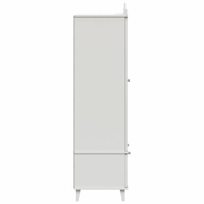 vidaXL Chalkboard Wardrobe with Drawer ROROS White 90 x 45 x 165 cm