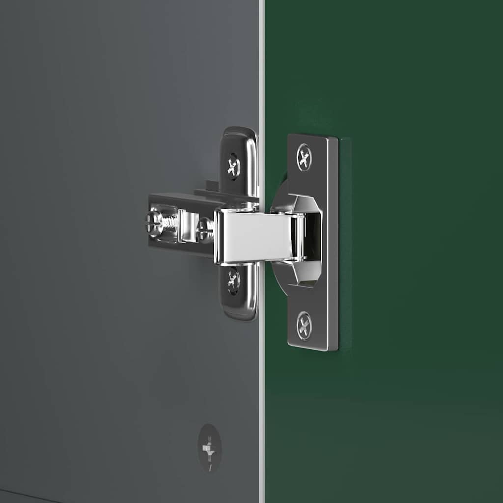 vidaXL Chalkboard Wardrobe ROROS Grey and White 90 x 45 x 165 cm
