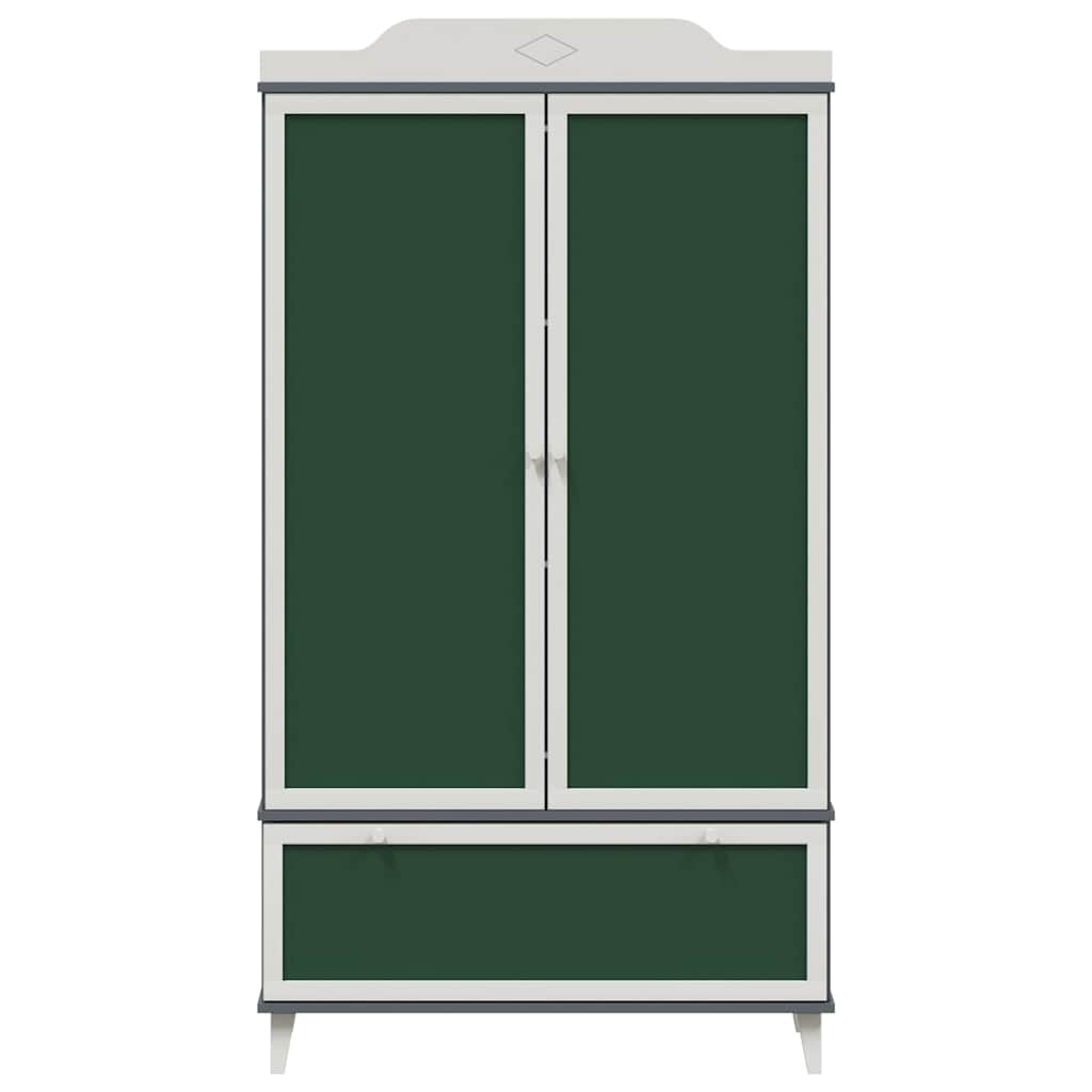 vidaXL Chalkboard Wardrobe ROROS Grey and White 90 x 45 x 165 cm