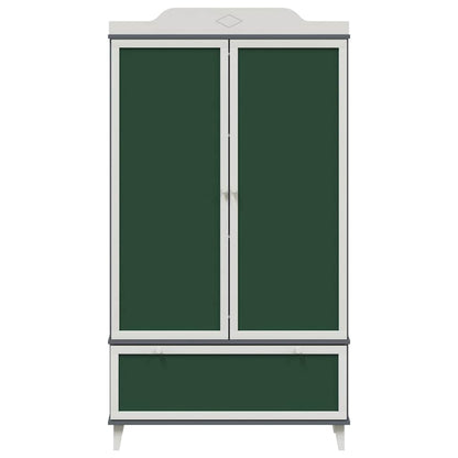 vidaXL Chalkboard Wardrobe ROROS Grey and White 90 x 45 x 165 cm