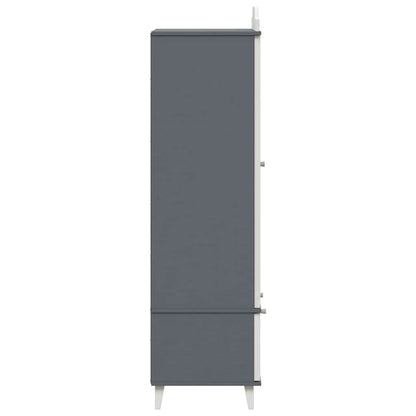 vidaXL Chalkboard Wardrobe ROROS Grey and White 90 x 45 x 165 cm
