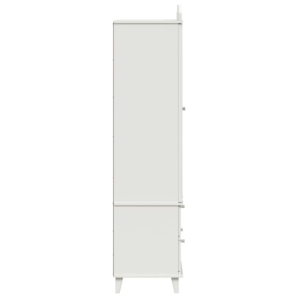 vidaXL Chalkboard Wardrobe with Drawer ROROS White 90 x 45 x 180 cm