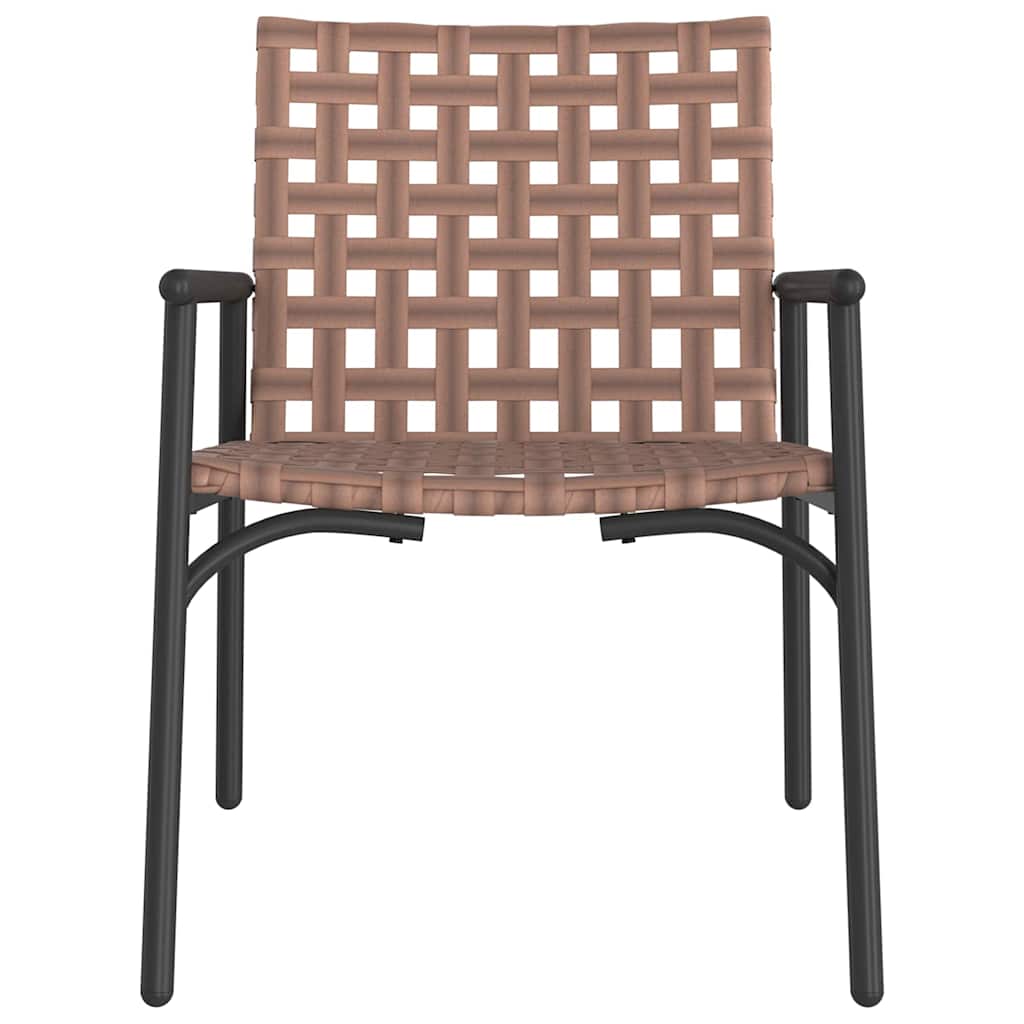 vidaXL Garden Chair 2 pcs Brown 78 x 55.5 x 75.5 cm Poly Rattan