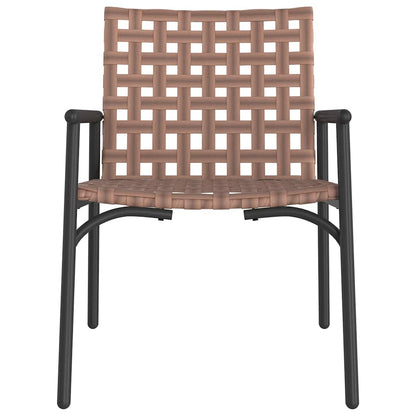 vidaXL Garden Chair 2 pcs Brown 78 x 55.5 x 75.5 cm Poly Rattan