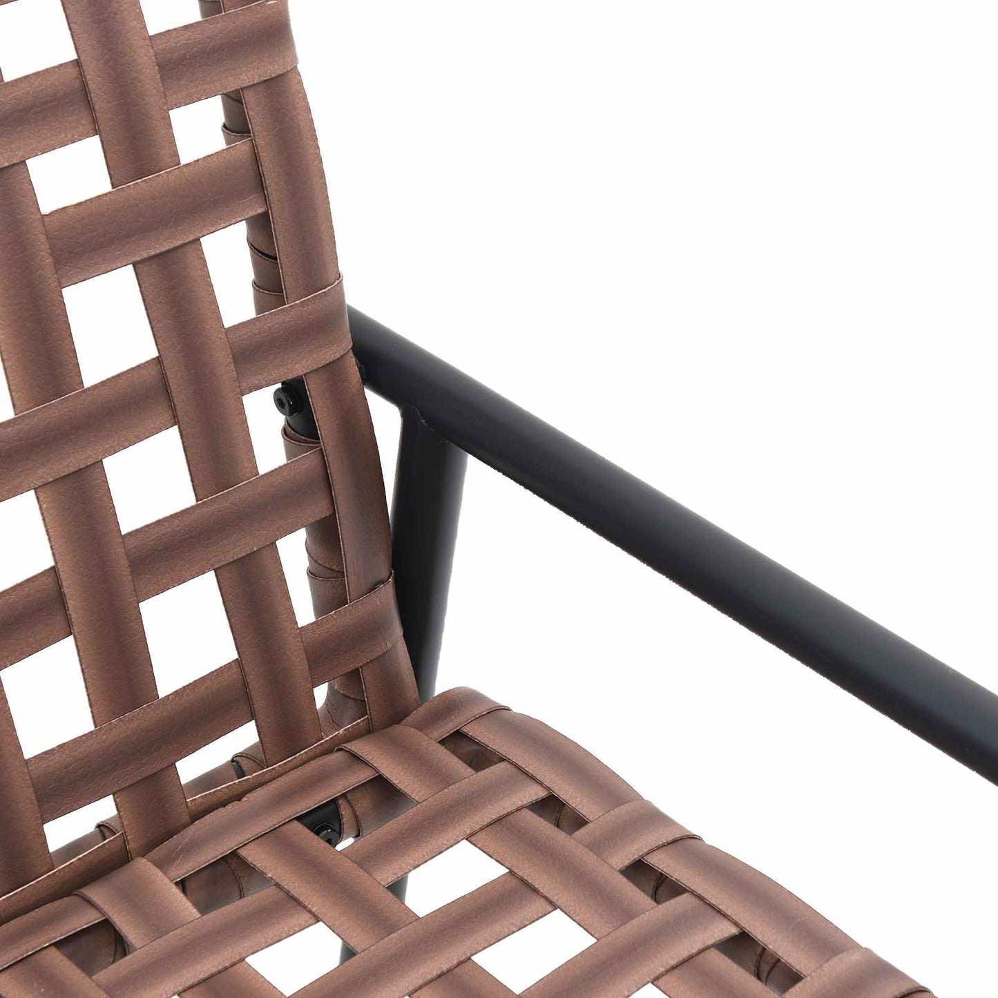 vidaXL Garden Chair Brown 110.5 x 79 x 75.5 cm Poly Rattan