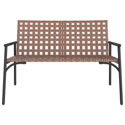 vidaXL Garden Chair Brown 110.5 x 79 x 75.5 cm Poly Rattan
