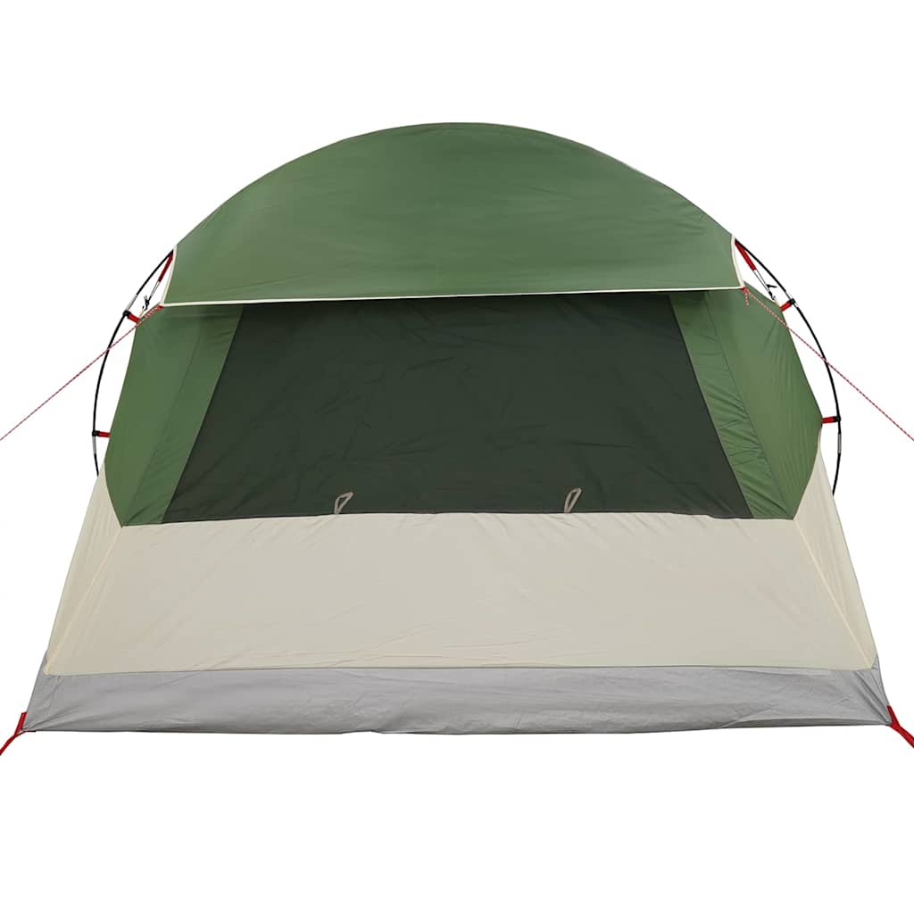 vidaXL Dome Tent 4-Person with Roof Green 455 x 252 x 178 cm