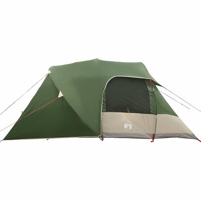 vidaXL Dome Tent 4-Person with Roof Green 455 x 252 x 178 cm