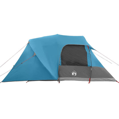 vidaXL Dome Tent 4-Person with Roof Blue 455 x 252 x 178 cm