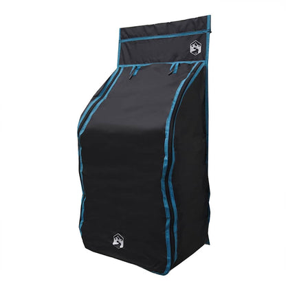 vidaXL Hanging Tent Organizer 10 Pockets Black 40.5 x 25 x 80 cm