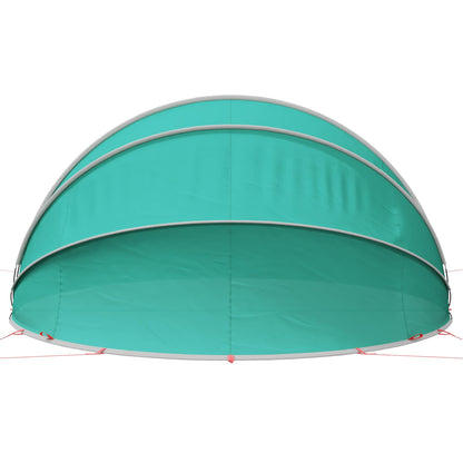 vidaXL Pool Dome Folding Manual Blue 430 x 430 x 210 cm