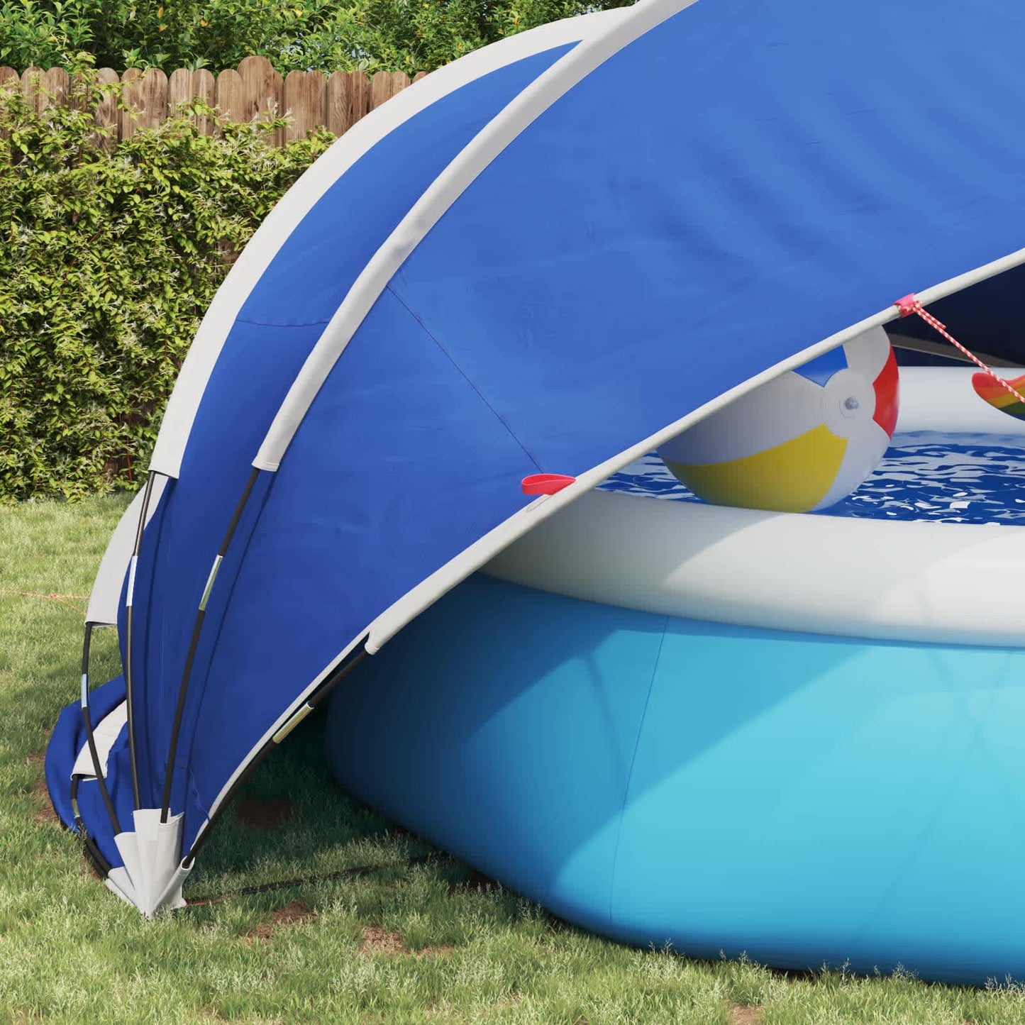 vidaXL Pool Dome 472 x 460 x 229 cm 185T polyester with PU coating