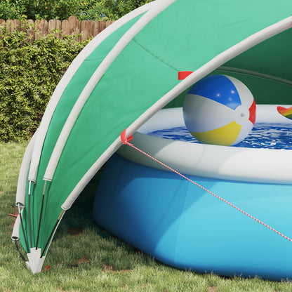 vidaXL Pool Dome 500 x 500 x 236 cm 185T polyester with PU coating
