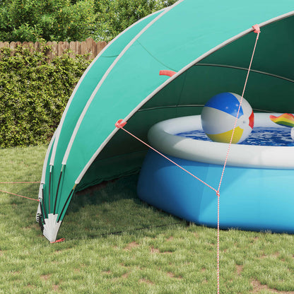 vidaXL Pool Dome 592 x 590 x 275 cm 185T polyester with PU coating