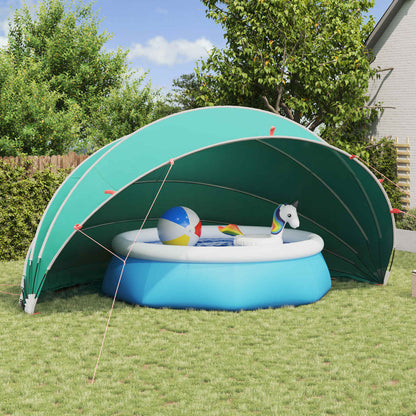 vidaXL Pool Dome 592 x 590 x 275 cm 185T polyester with PU coating