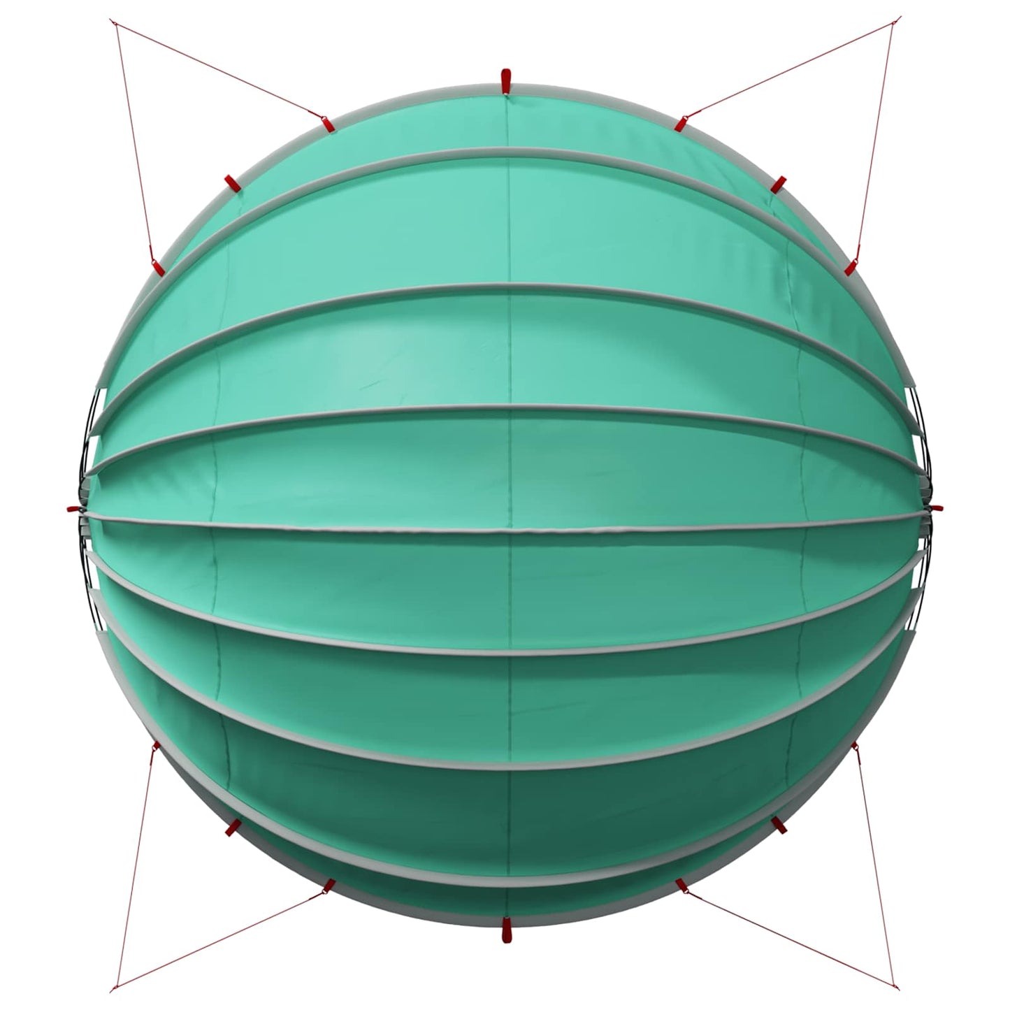 vidaXL Pool Dome 592 x 590 x 275 cm 185T polyester with PU coating