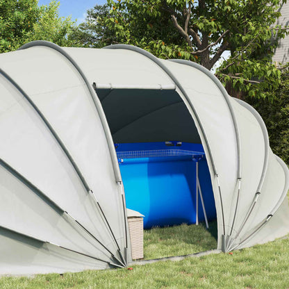 vidaXL Pool Tent Dome 538 x 440 x 204 cm Grey