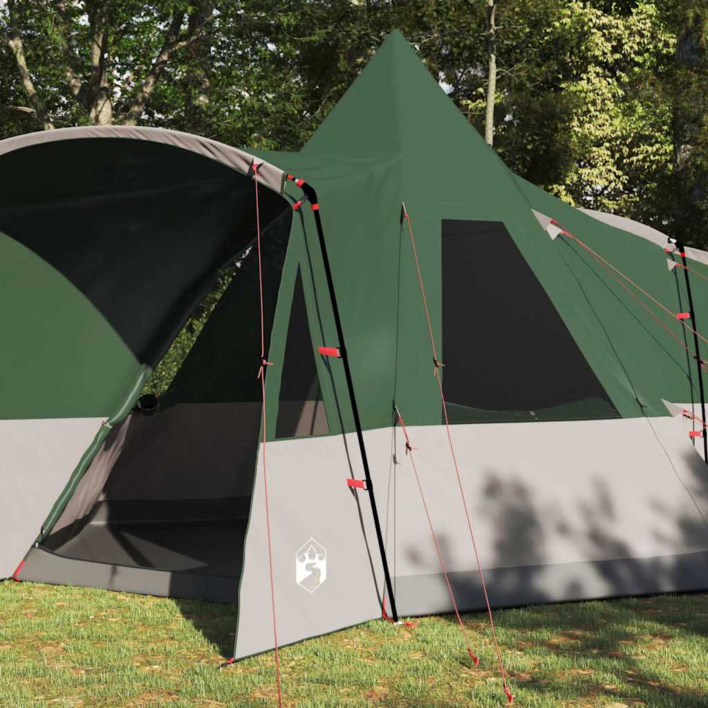 vidaXL Teepee Tent 8-Person with Roof Green 720 x 465 x 295 cm