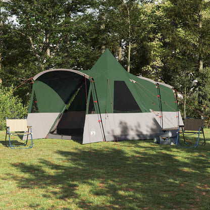 vidaXL Teepee Tent 8-Person with Roof Green 720 x 465 x 295 cm