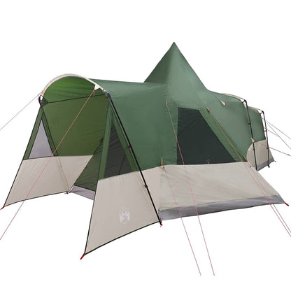 vidaXL Teepee Tent 8-Person with Roof Green 720 x 465 x 295 cm