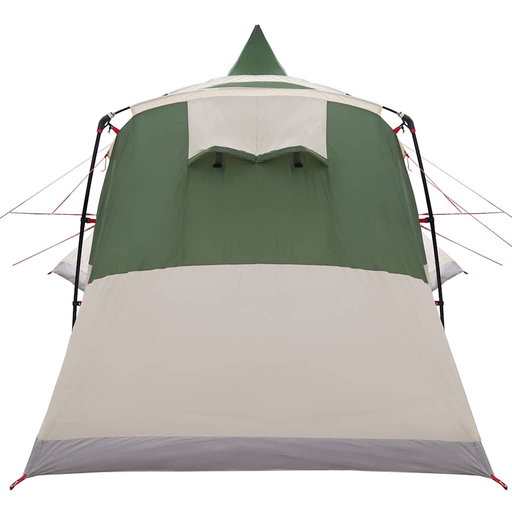 vidaXL Teepee Tent 8-Person with Roof Green 720 x 465 x 295 cm