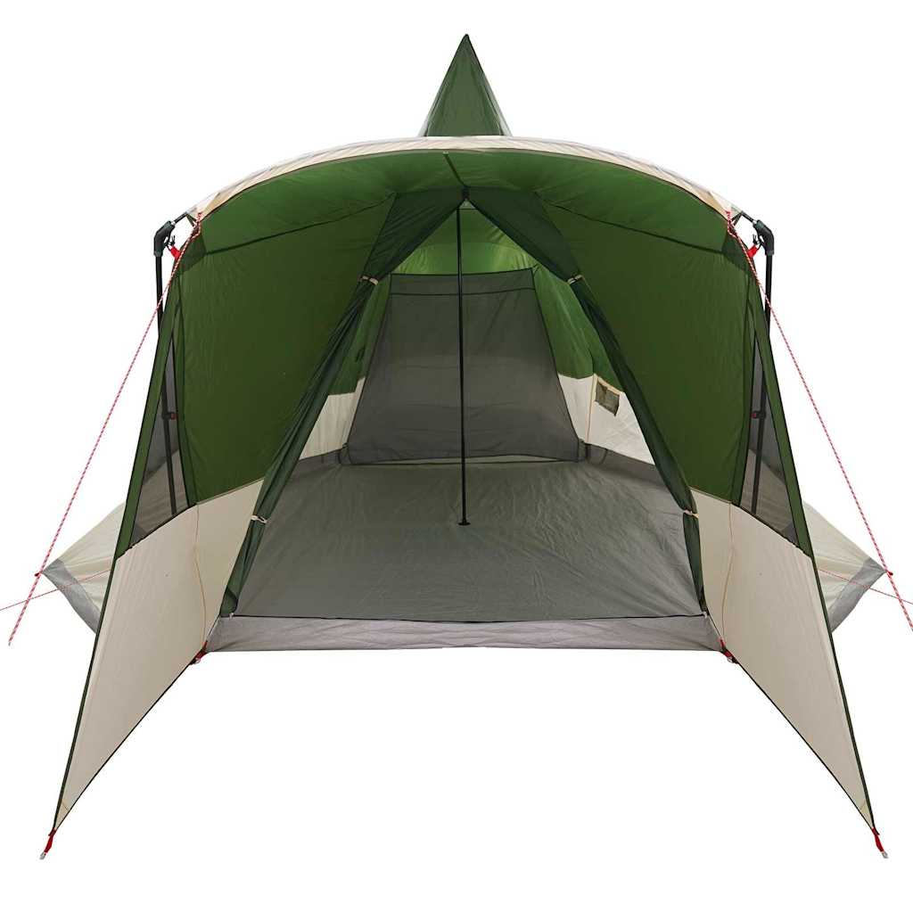 vidaXL Teepee Tent 8-Person with Roof Green 720 x 465 x 295 cm