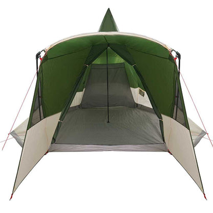 vidaXL Teepee Tent 8-Person with Roof Green 720 x 465 x 295 cm