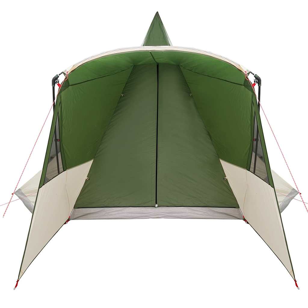 vidaXL Teepee Tent 8-Person with Roof Green 720 x 465 x 295 cm