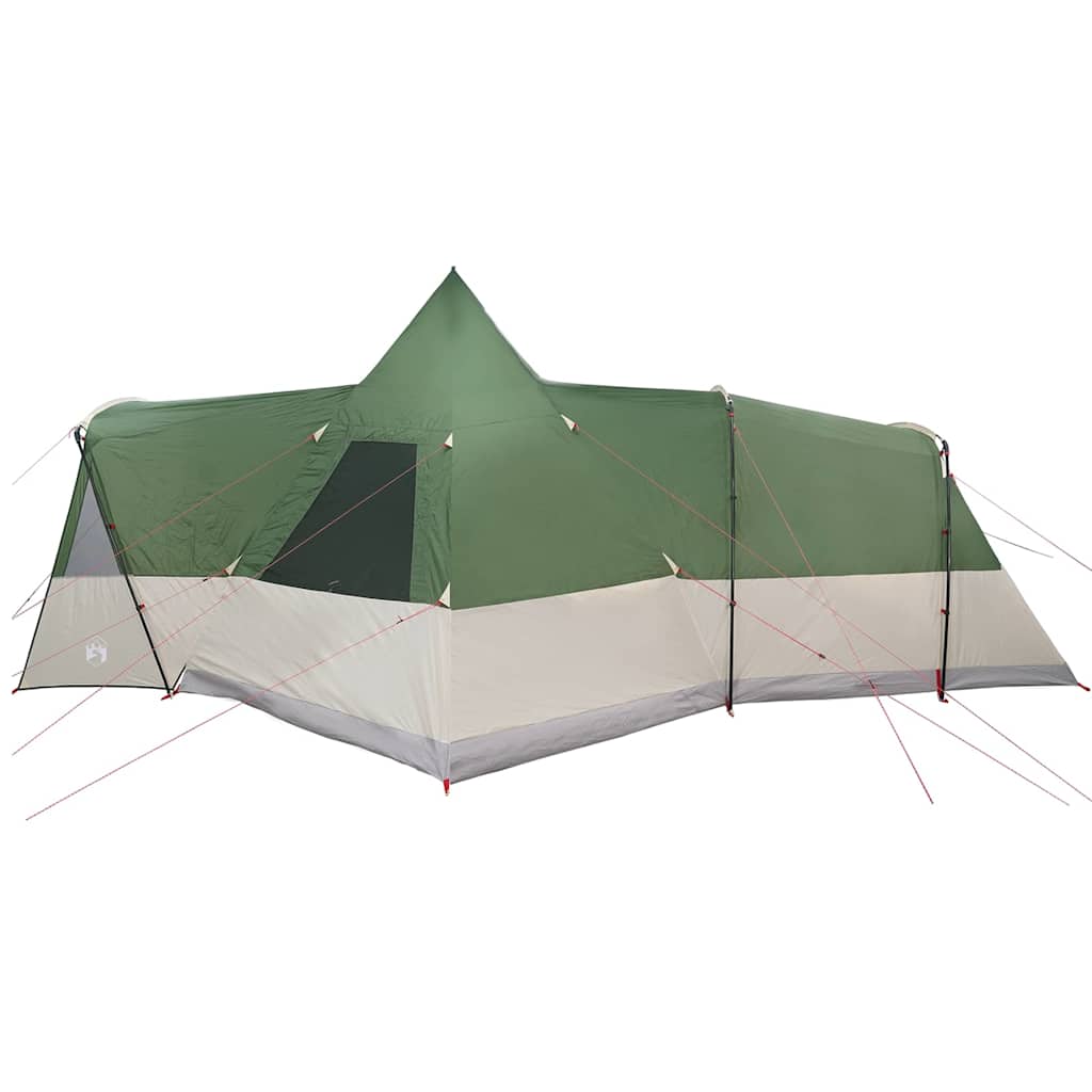 vidaXL Teepee Tent 8-Person with Roof Green 720 x 465 x 295 cm