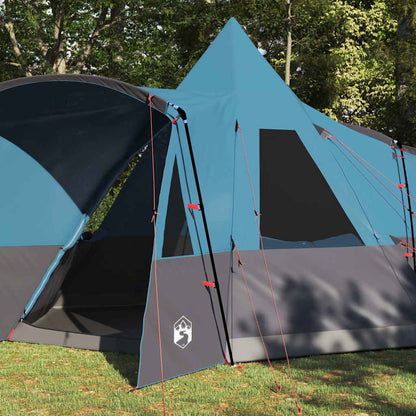 vidaXL Teepee Tent 8-Person with Roof Blue 720 x 465 x 295 cm