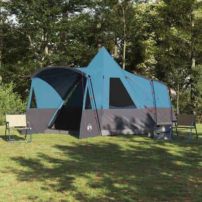 vidaXL Teepee Tent 8-Person with Roof Blue 720 x 465 x 295 cm