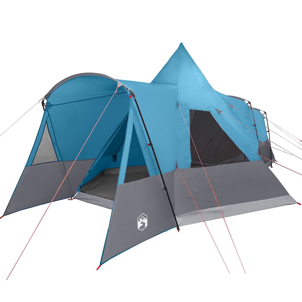 vidaXL Teepee Tent 8-Person with Roof Blue 720 x 465 x 295 cm