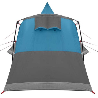 vidaXL Teepee Tent 8-Person with Roof Blue 720 x 465 x 295 cm