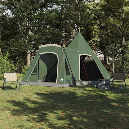 vidaXL Teepee Tent 5-Person with Roof Green 545 x 450 x 295 cm