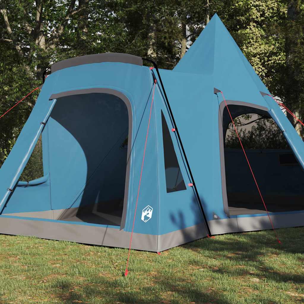 vidaXL Teepee Tent 5-Person with Roof Blue 545 x 450 x 295 cm