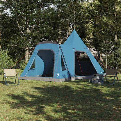vidaXL Teepee Tent 5-Person with Roof Blue 545 x 450 x 295 cm