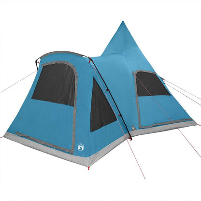 vidaXL Teepee Tent 5-Person with Roof Blue 545 x 450 x 295 cm