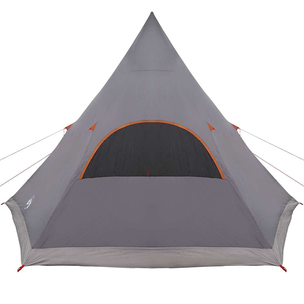 vidaXL Teepee Tent 5-Person Grey and Orange 545 x 450 x 295 cm
